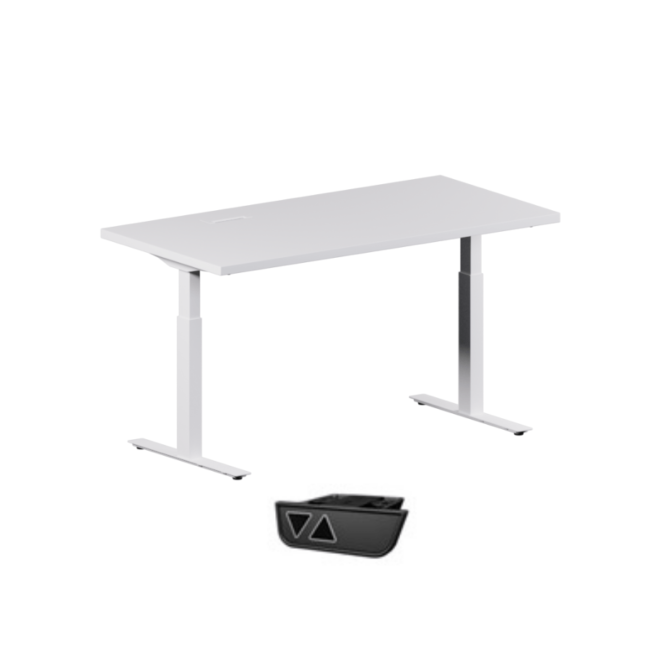 База підйомного столу зі стільницею Stand Gottfrid S470 EU AC=On White
