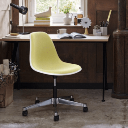 Eames Plastic Side Chair PSCC with full upholstery (4)