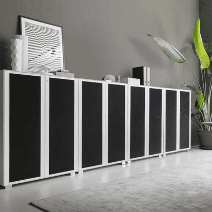 Hinged door cabinet with sound doors (6)