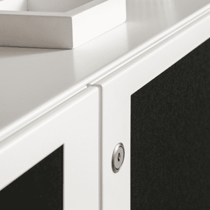 Hinged door cabinet with sound doors (7)